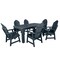 Highwood Usa Hamilton 7pc Rectangular Outdoor Patio Furniture Dining Set 72 x 42 AD-ST7HM1CO4AA-FBE - alternate 1